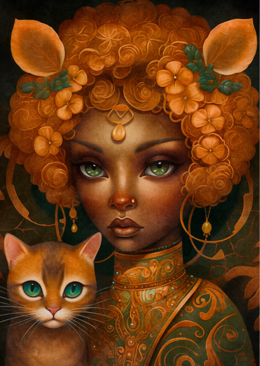 Catgirls: Powerfull Orange | Kaart Fripperies