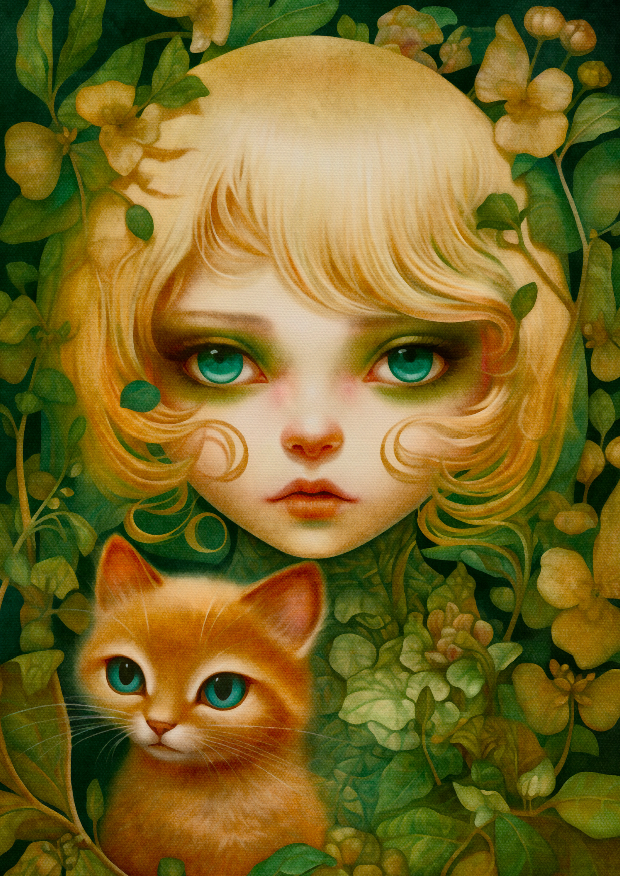 Catgirls: Greeny Leafs | Kaart Fripperies