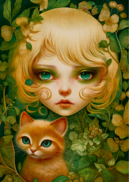 Catgirls: Greeny Leafs | Kaart Fripperies