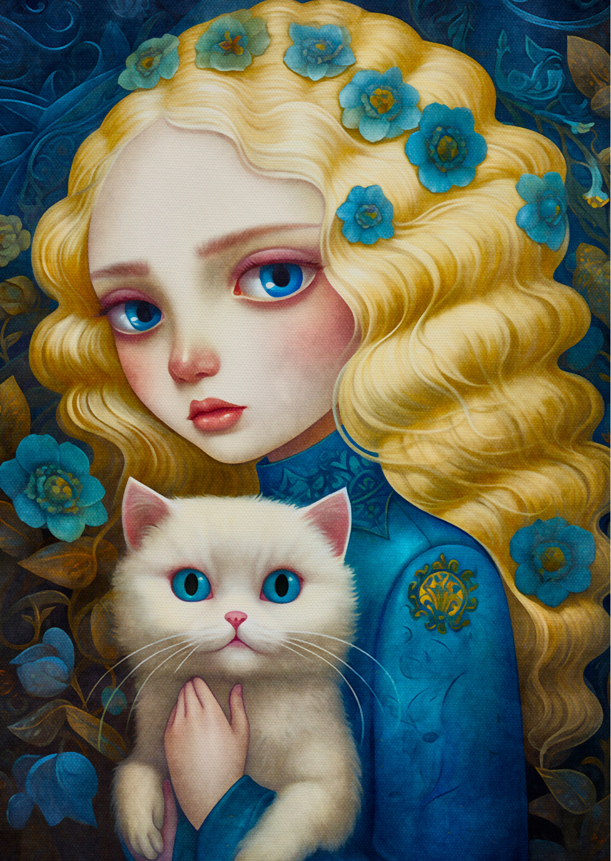 Catgirls: Holy Blue | Kaart Fripperies