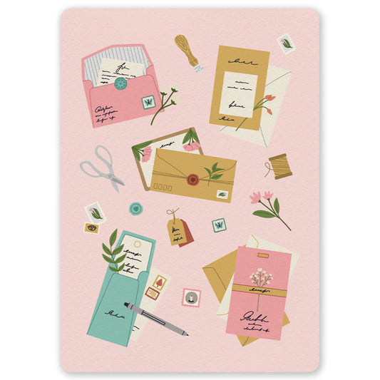 Sweet pink mail | Kaart Little Lefty Lou