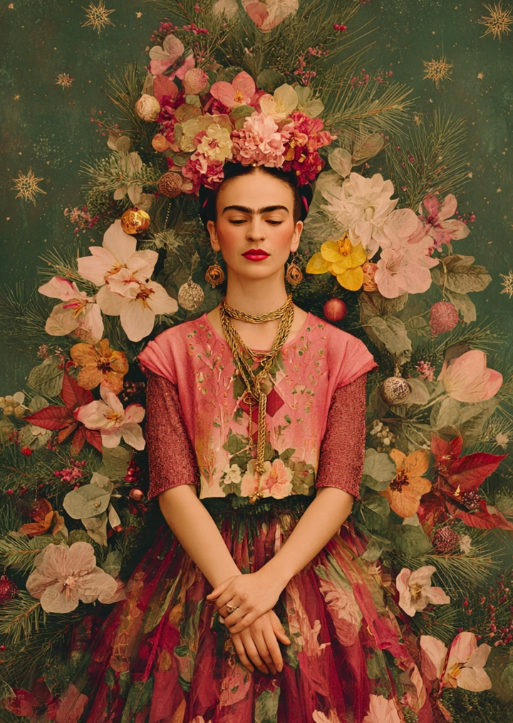 Frida Kahlo: Winter Bloom  | Kaart Fripperies