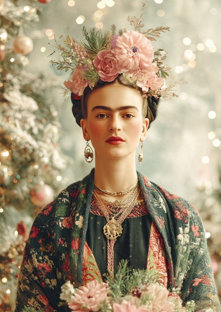 Frida Kahlo: Winter Blush | Kaart Fripperies