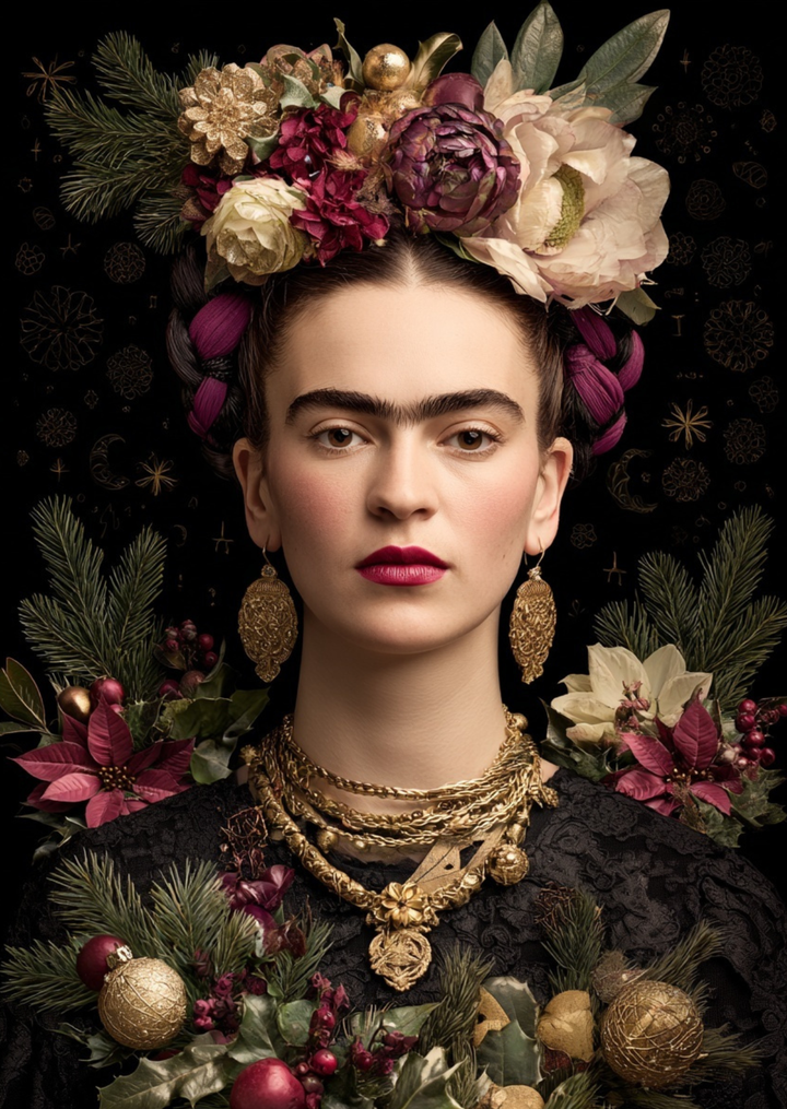 Frida Kahlo: Midnight Noël  | Kaart Fripperies