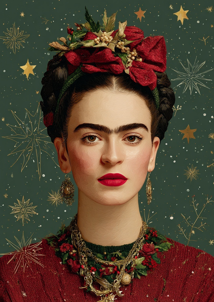 Frida Kahlo: Starry Noël | Kaart Fripperies