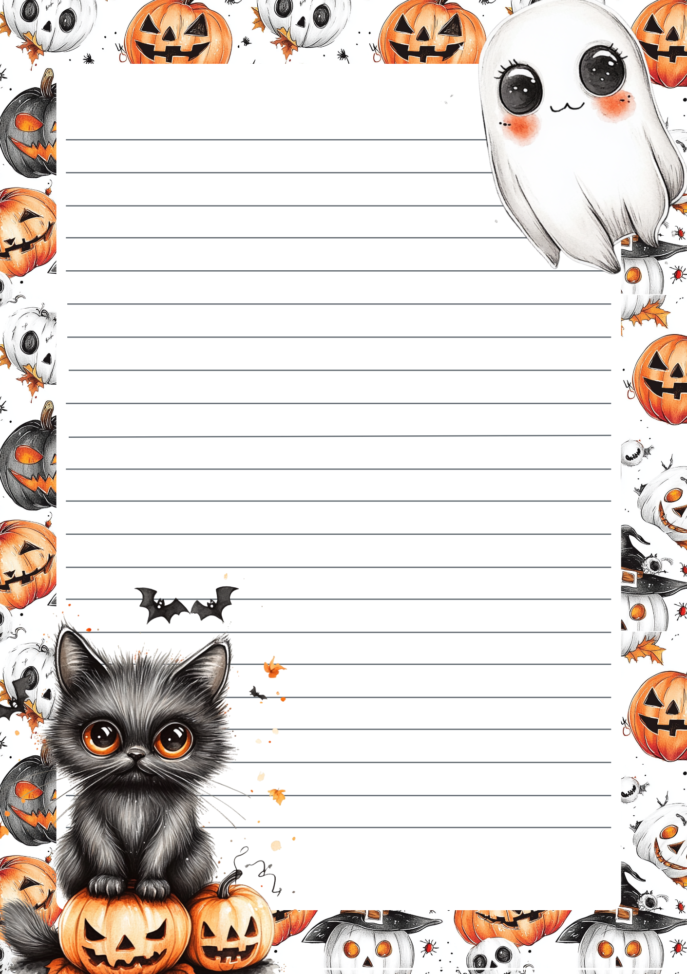 Halloween cats | Briefpapier Fripperies