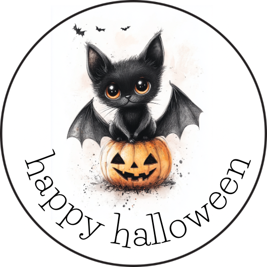 Happy Halloween | Sluitstickers 10st.