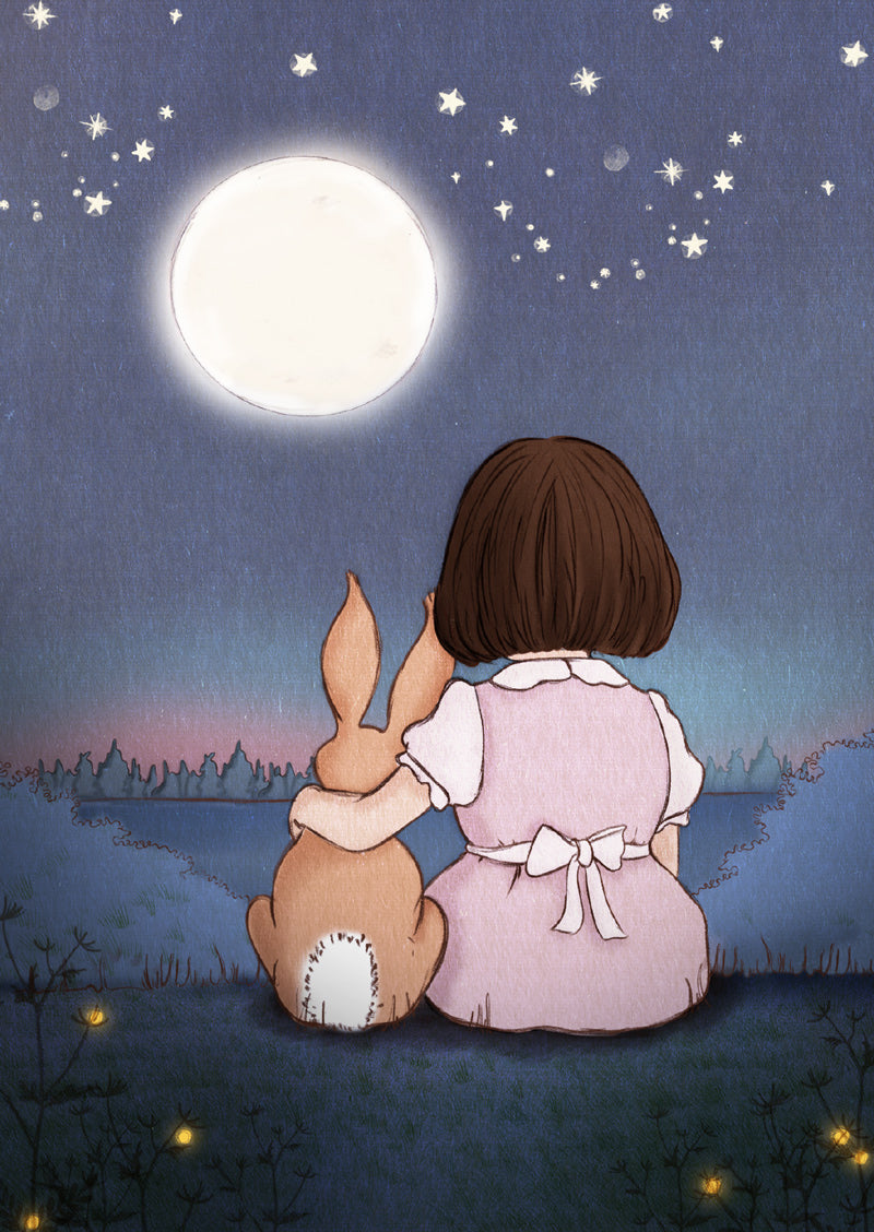 Moon gazing | Kaart Belle & Boo