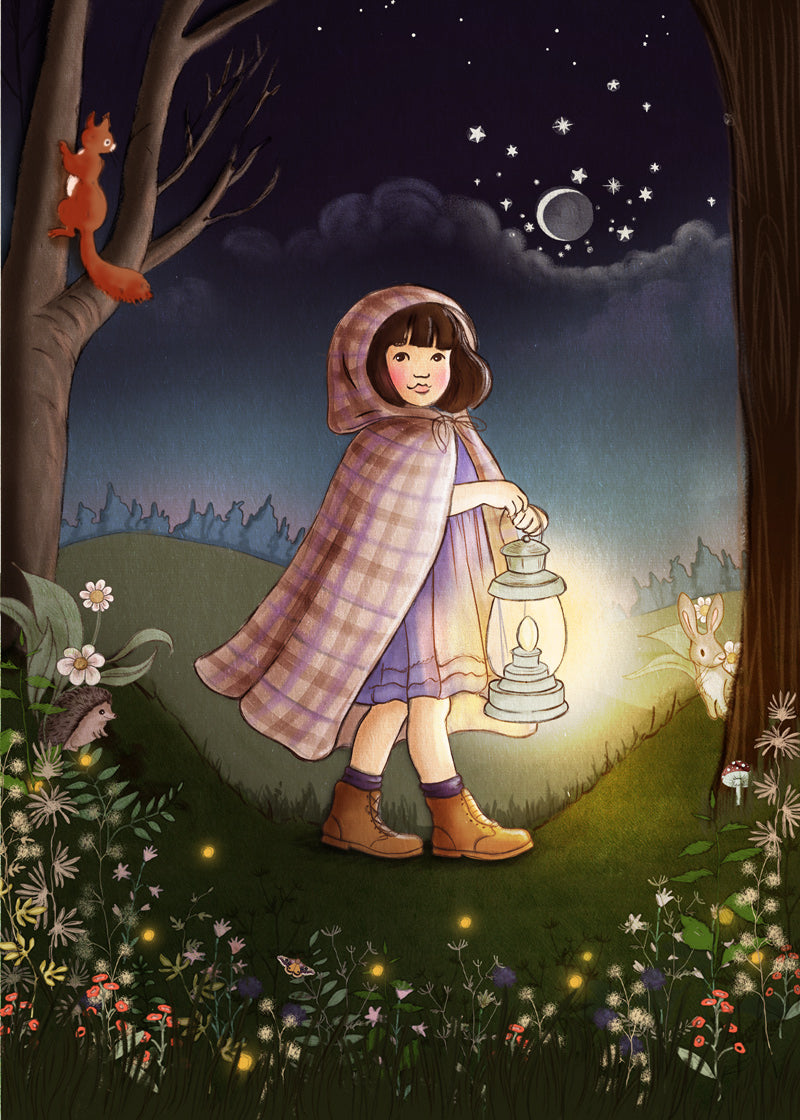 Nocturnal garden | Kaart Belle & Boo