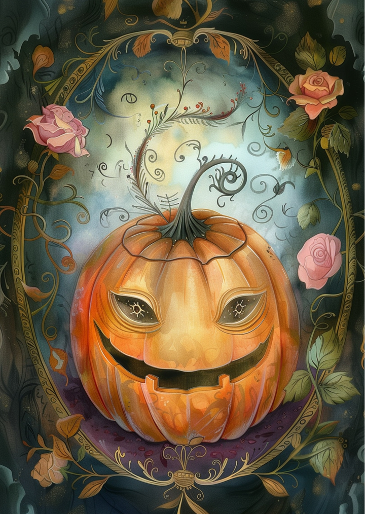 Halloween Characters: Pumpkin | Kaart Fripperiest