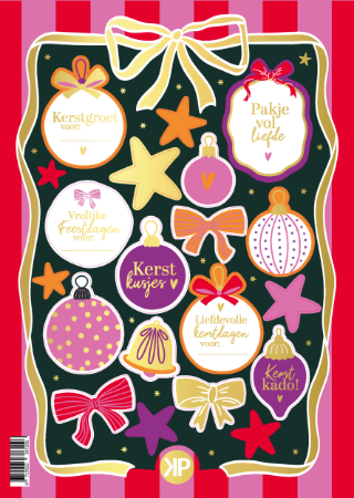 Colorful Christmas | Stickervel Kerst 2025