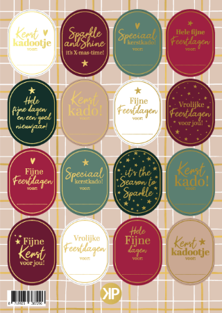 Kerst luxe | Stickervel Kerst 2025