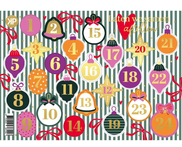 Advent kleur | Stickervel A5