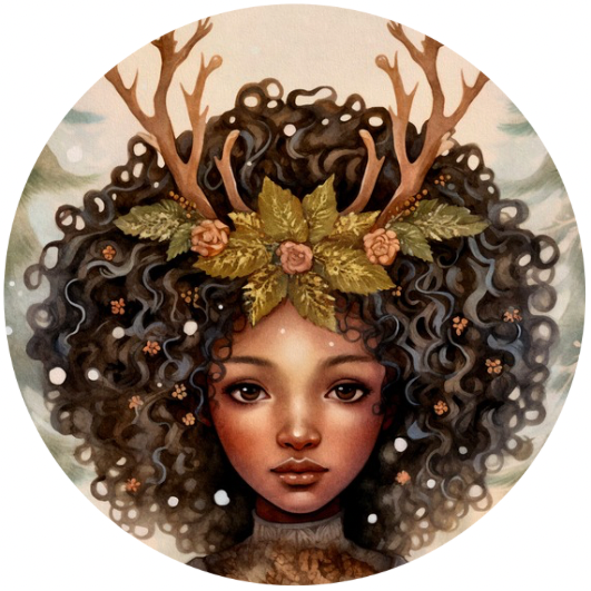 Yule Goddesses: Yada | Sluitstickers 10st.