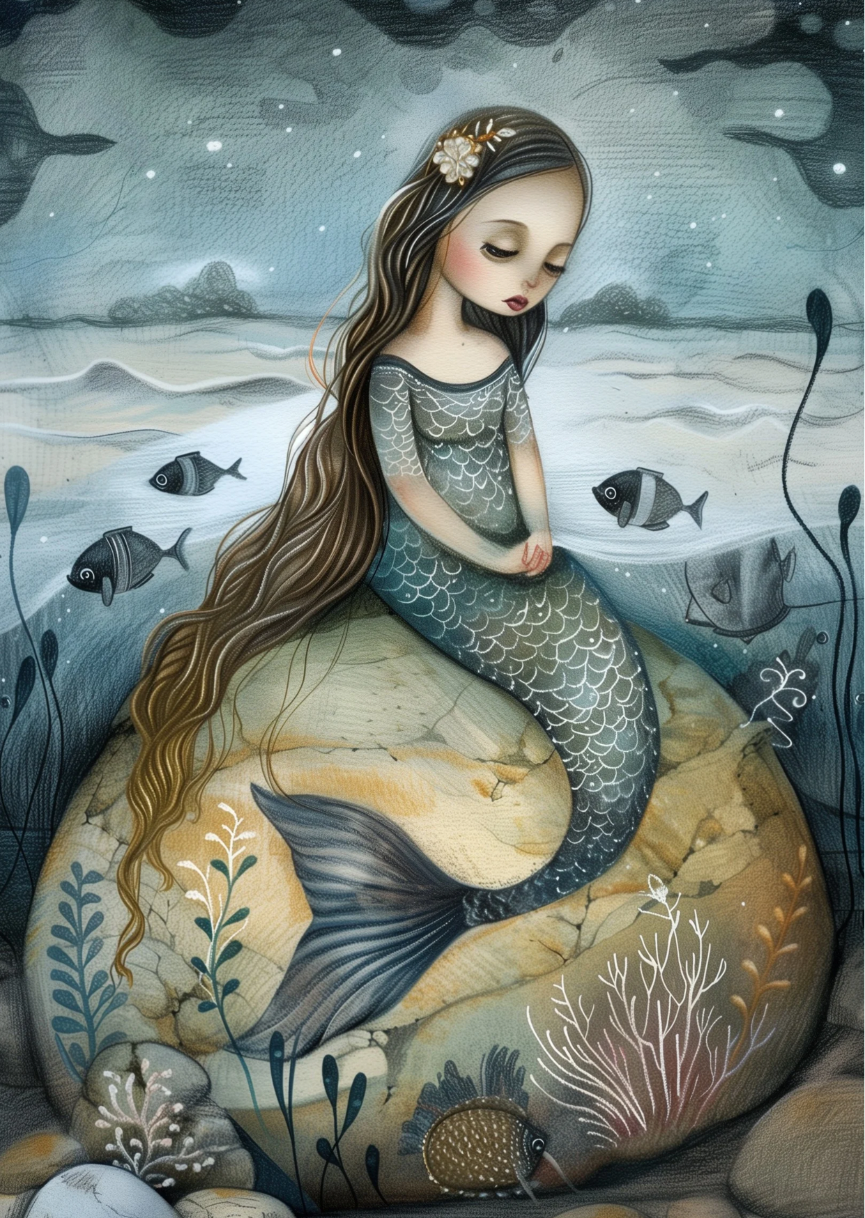 Mermaids: Ocean Thoughts | Kaart Fripperies