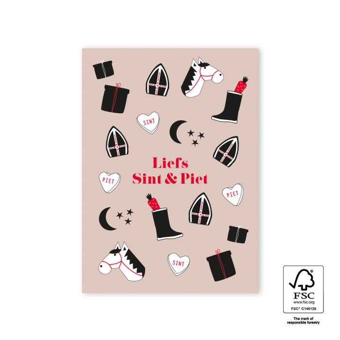 Liefs Sint & Piet | Ansichtkaart