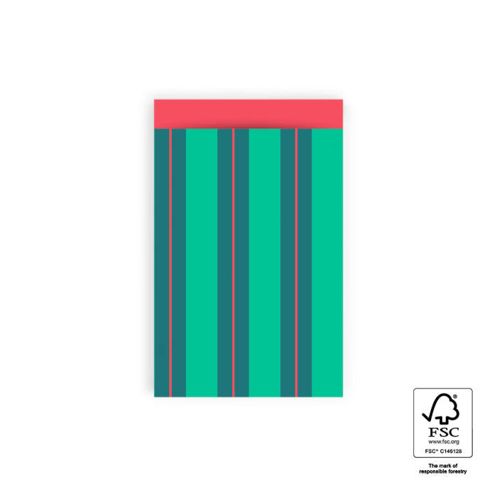 Stripe Chalk Green | Cadeauzakjes 5st
