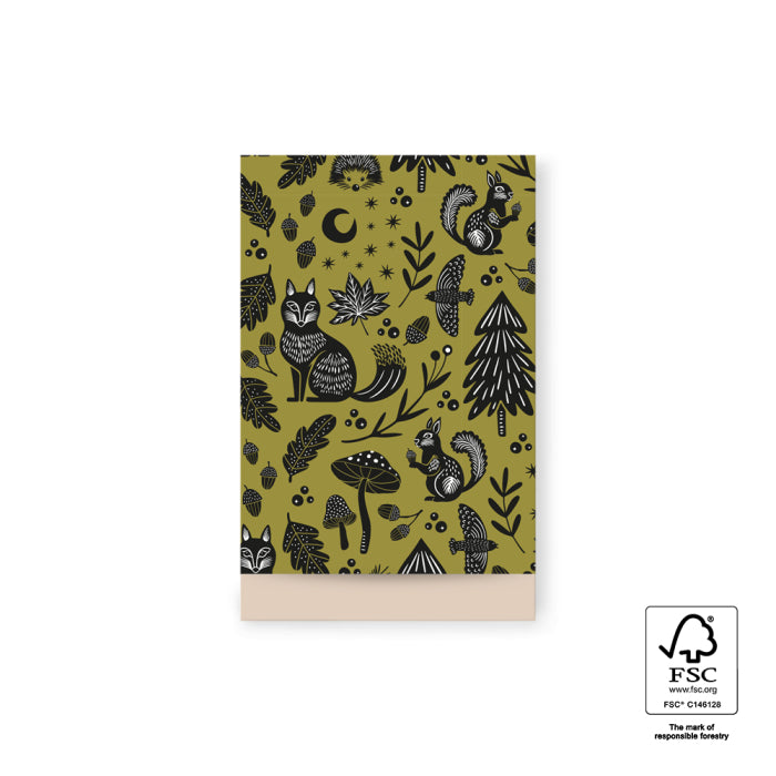 Nature Animals Olive | Cadeauzakjes 5st