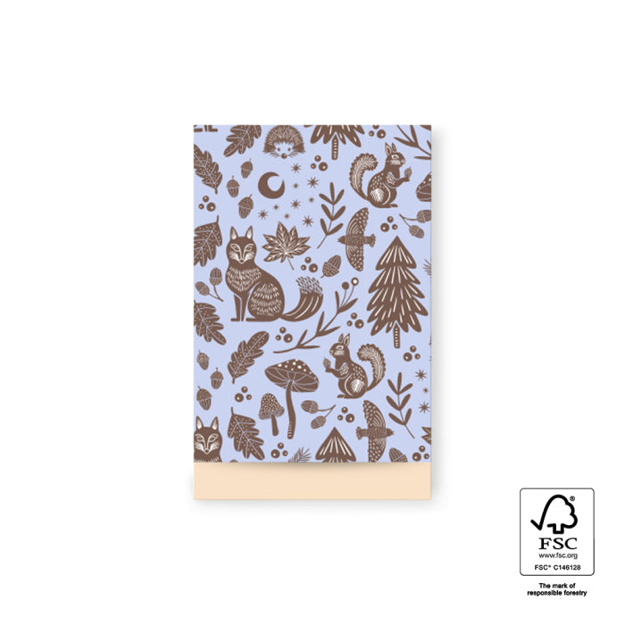 Nature Animals Blue - Pastel Orange | Cadeauzakjes 5st