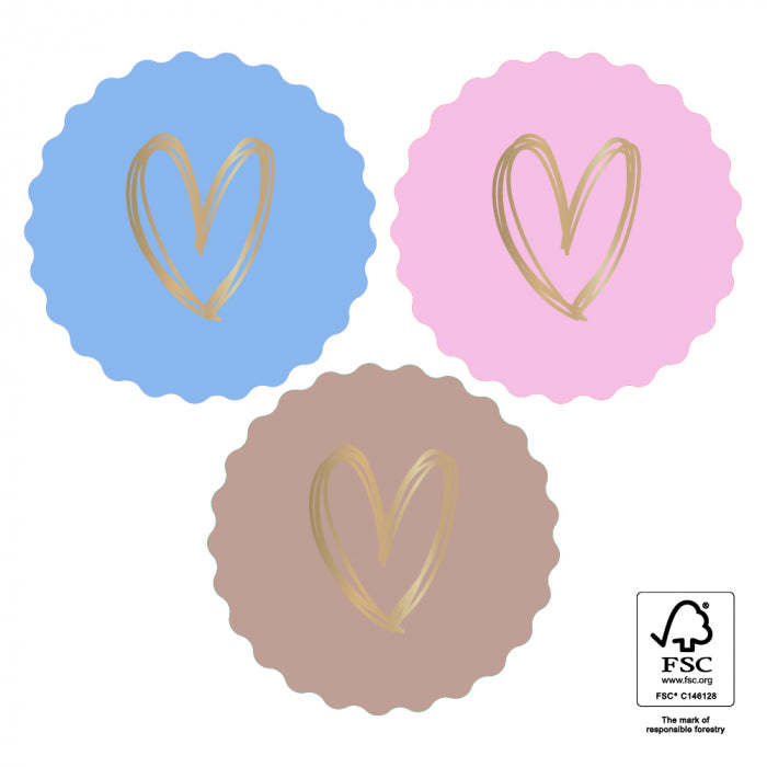 Hearts Lovely | Sluitstickers 9st