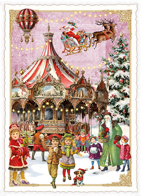 Draaimolen kerst  (PK1252) | Kaart Edition Tausendschön