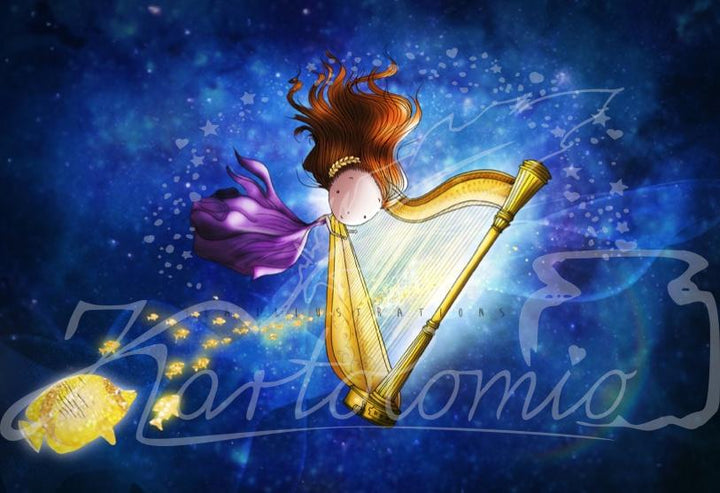 055 - Harp | Kaart Ila Illustrations