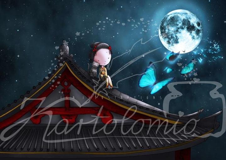056 - Moon Butterflies | Kaart Ila Illustrations