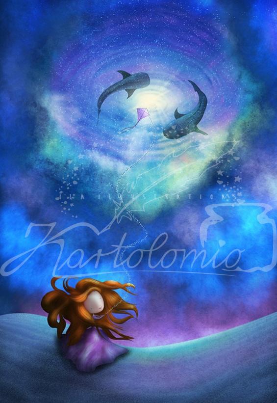 057 - Cosmic Kyte | Kaart Ila Illustrations
