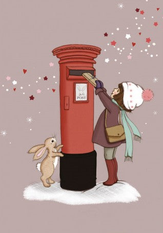 Christmas postbox | Kaart Belle & Boo
