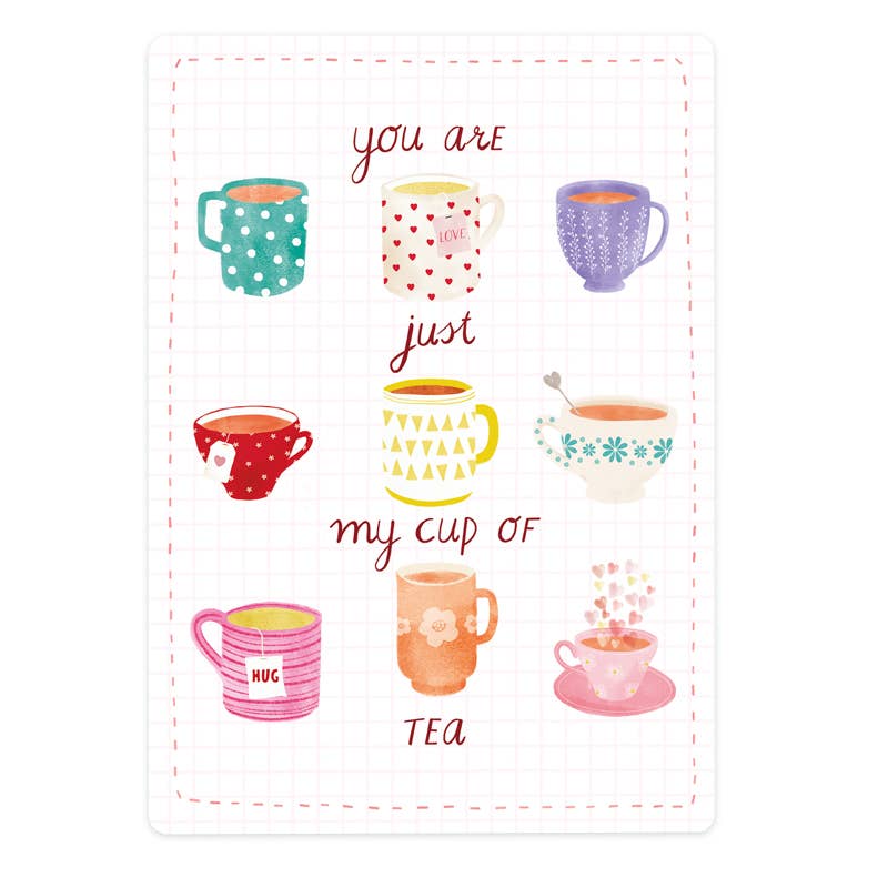 Kaart You are just my cup of tea | Kaart The Lemonbird