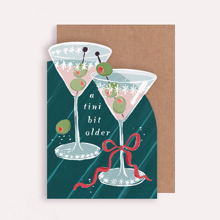 Tini Bit Older Martini verjaardagskaart | Verjaardagskaarten