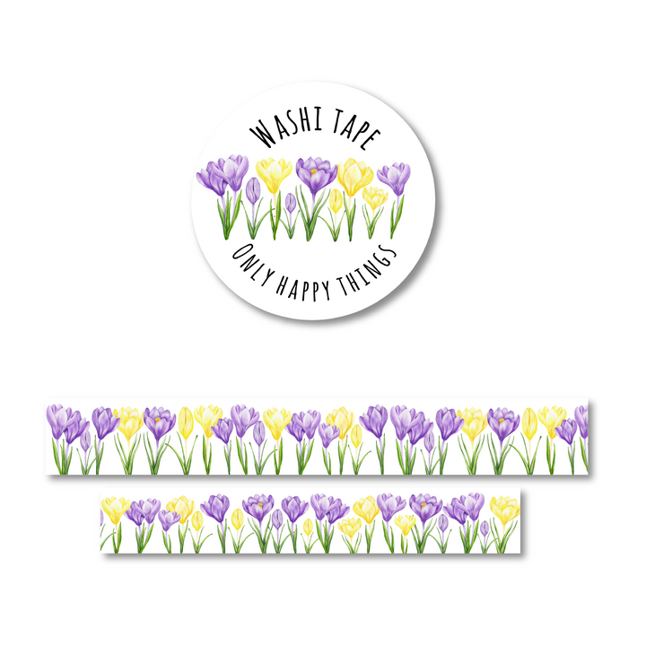 Washi-tape krokussen | Washitape Only Happy Things
