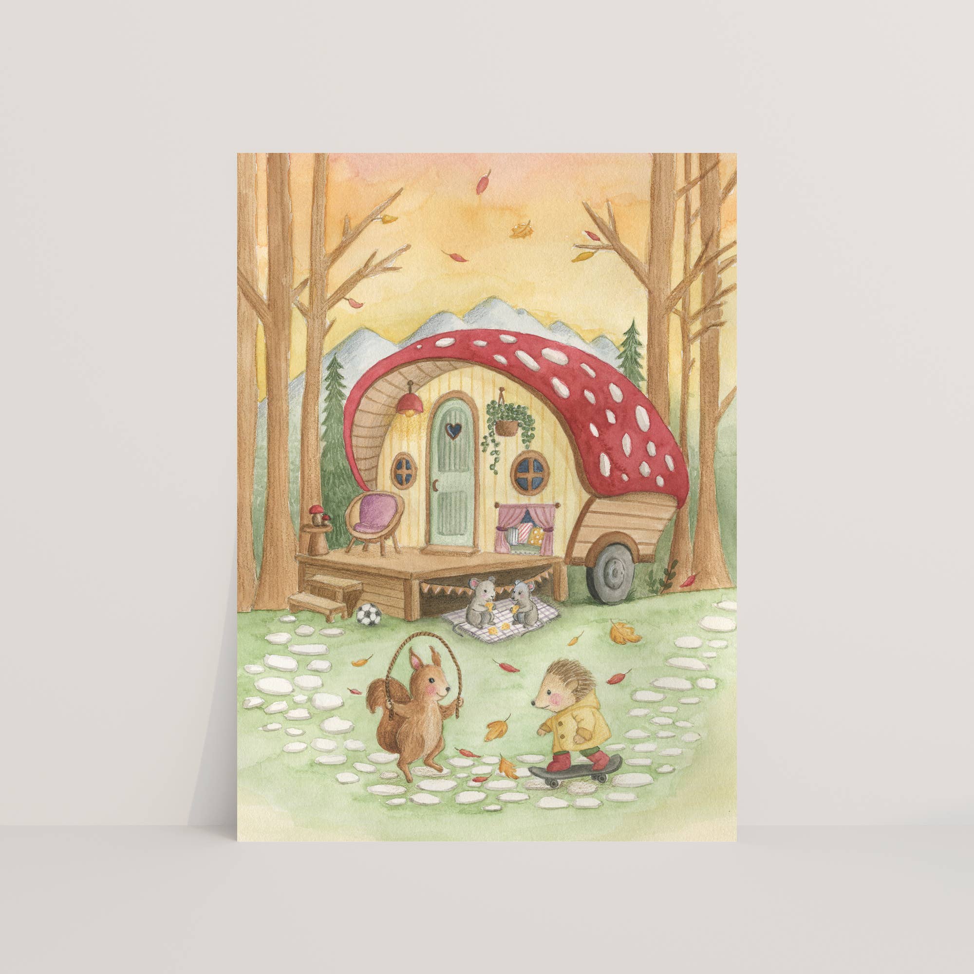 Ansichtkaart buitenspelen | Kaart Appeloogje