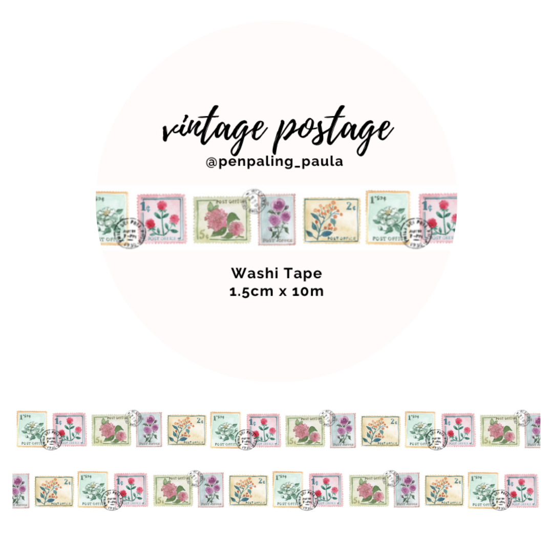 Vintage verzendkosten - Washi Tape