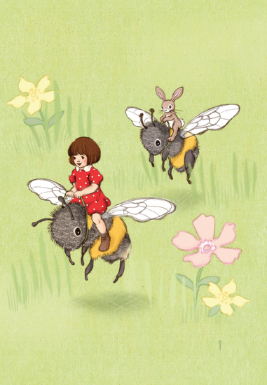 Ansichtkaart Bijenavontuur | Kaart Belle & Boo