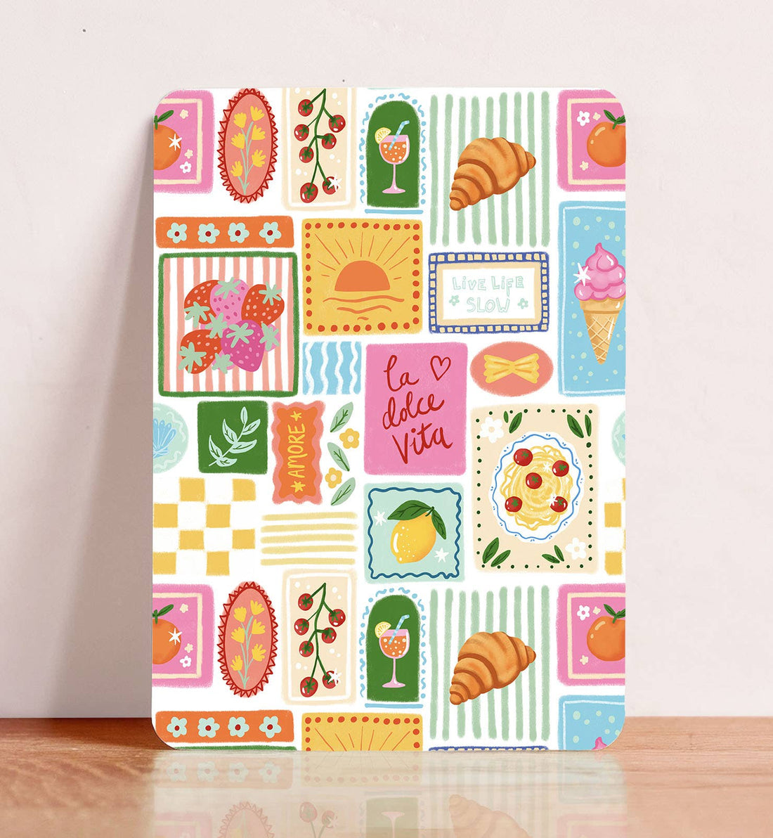 Kaart La Dolce Vita Frankrijk Italie zomaar ansichtkaart