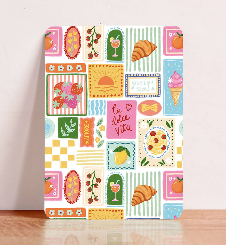 Kaart La Dolce Vita Frankrijk Italie zomaar ansichtkaart