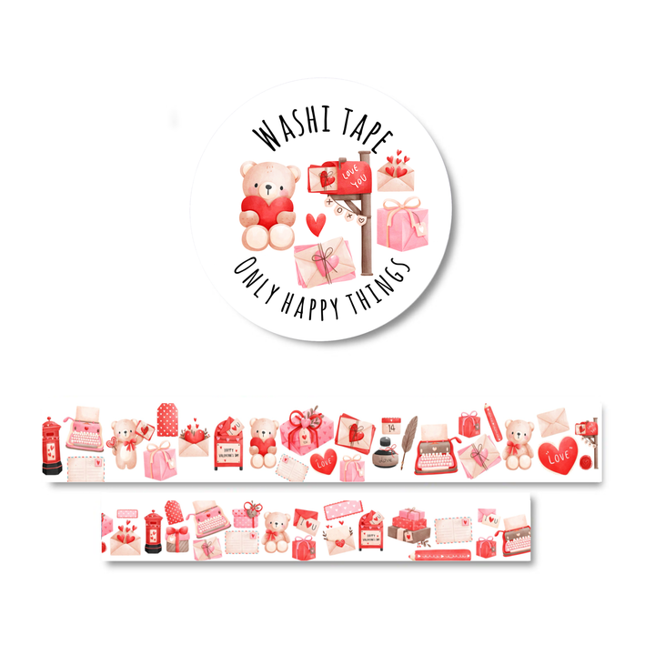 Washi-tape liefdespost