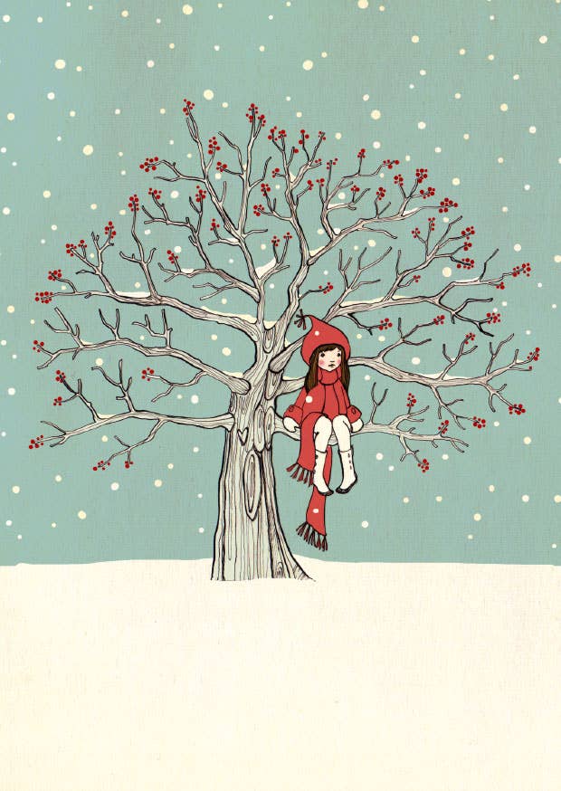 Ansichtkaart Mijn Favoriete Plek Winter | Kaart Belle & Boo