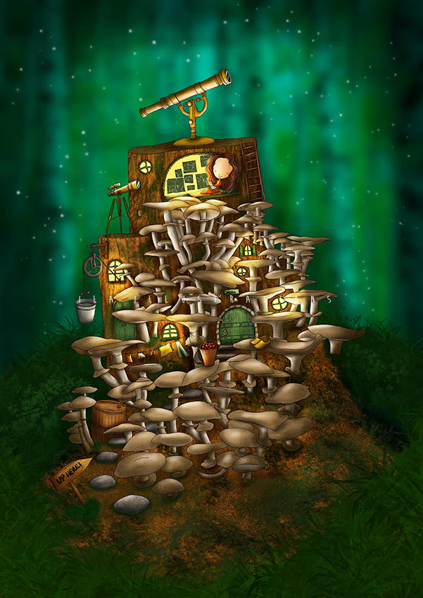 243 - The star watcher | Kaart Ila Illustrations