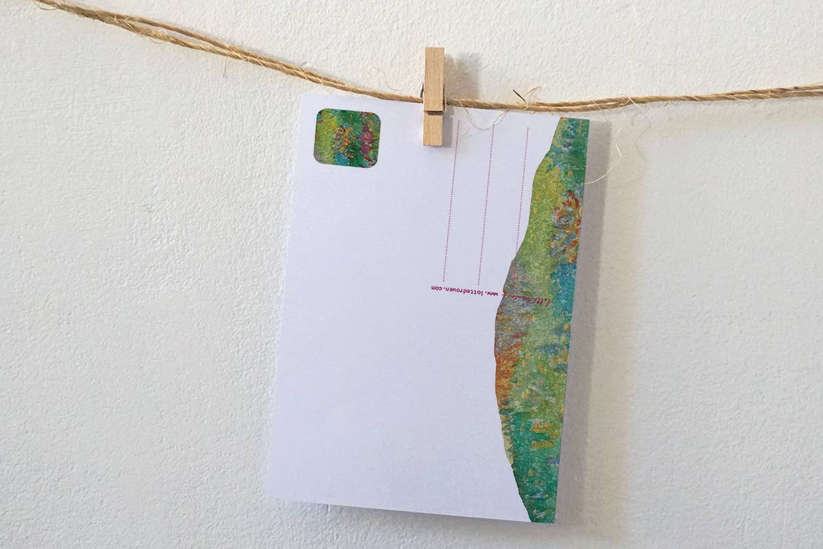 Kaart Beer op bakfiets in de bergen | Kaart Lotte Drouen