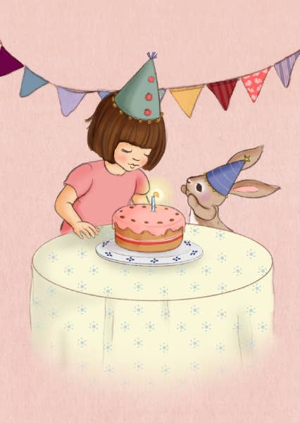 Ansichtkaart Birthday Wishes