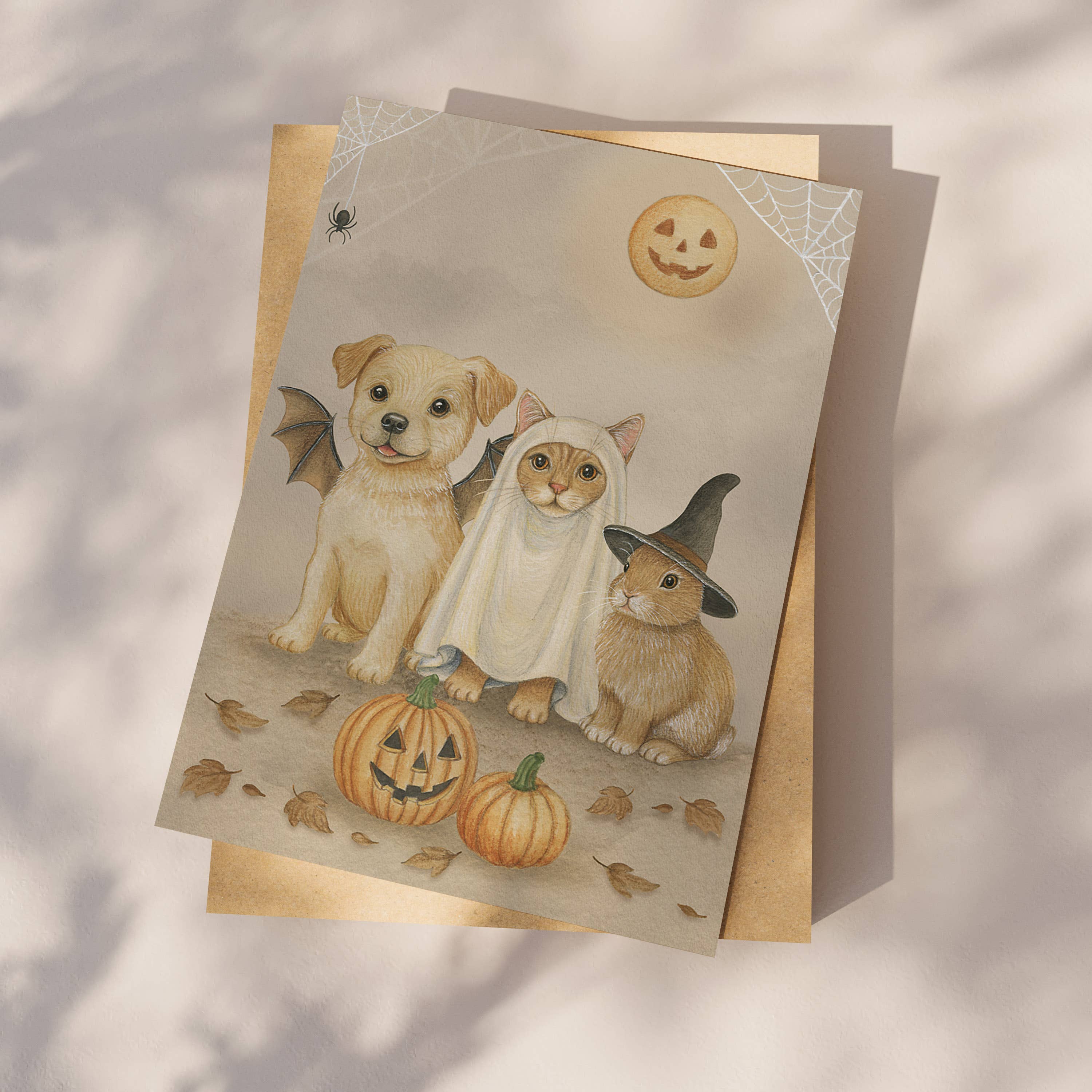 Ansichtkaart Halloween | Kaart Appeloogje