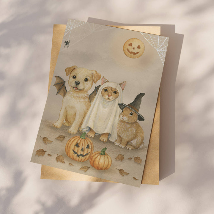 Ansichtkaart Halloween | Kaart Appeloogje