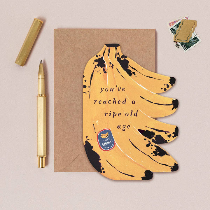 Verjaardagskaart rijpe bananen | Grappige verjaardagskaarten
