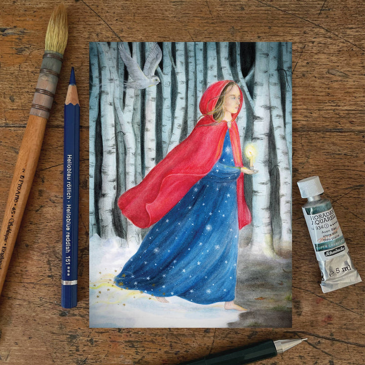 Aankomst van de Winter | Kaart Mhairi Hellbrandt Illustration