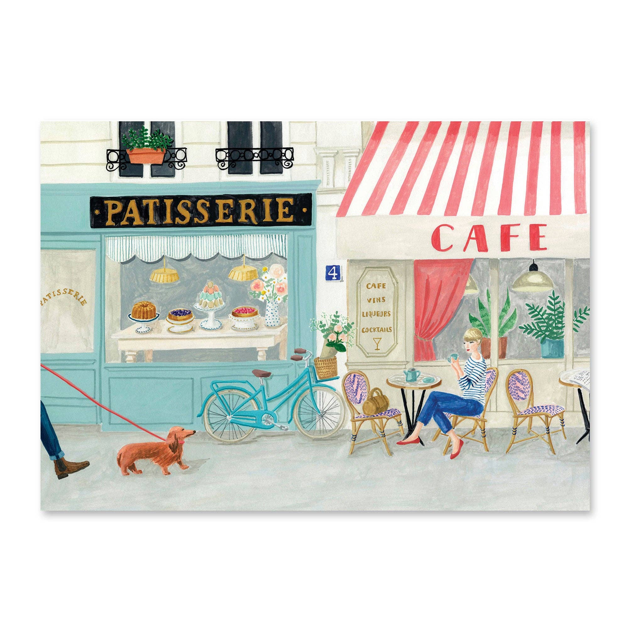 Ansichtkaart Café Français