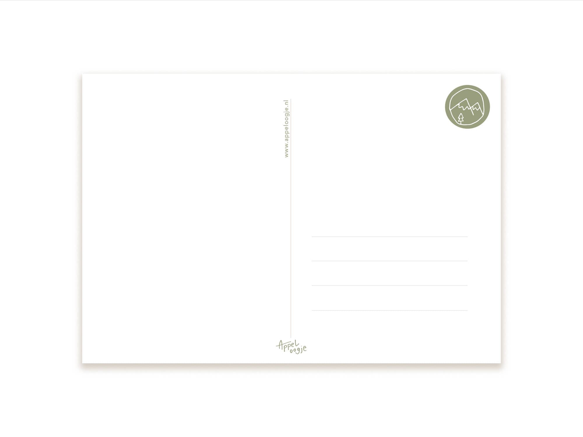 Ansichtkaart herfstbos met dieren | Kaart Appeloogje