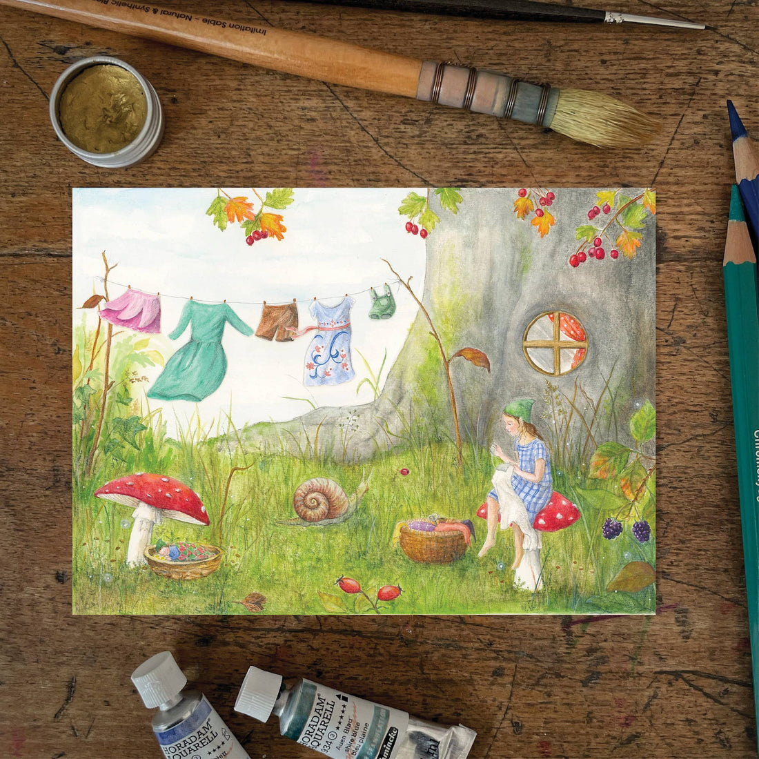 Wasdag | Kaart Mhairi Hellbrandt Illustration