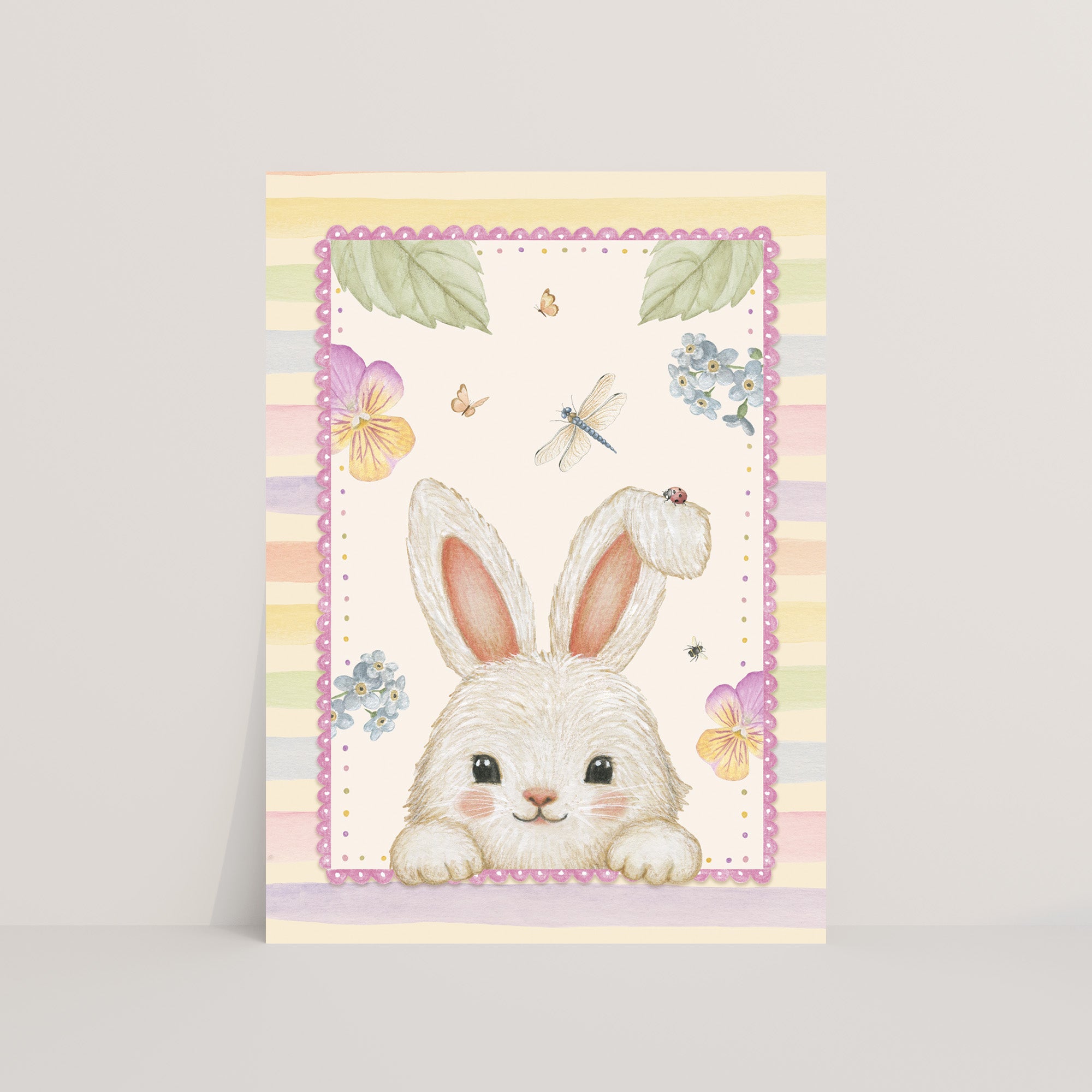 Ansichtkaart lentekonijntje | Kaart Appeloogje